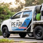 a Pearla professional plumber car in sydney